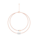 Photo of Chaise 1/4 CT. T.W. Anklet 14K Rose Gold [AN5830R]