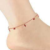 Photo of Davida 0 Carat T.W. Anklet 14K Rose Gold [AN5833R]