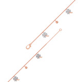 Photo of Anessa 7/8 CT. T.W. Anklet 10K Rose Gold [AN5828R]
