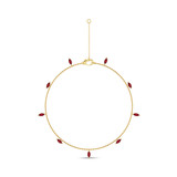 Photo of Davida 0 CT. T.W. Anklet 10K Yellow Gold [AN5833Y]