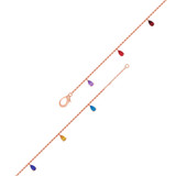 Photo of Issa 0 CT. T.W. Anklet 10K Rose Gold [AN5823R]