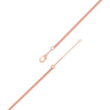 Photo of Amherst 1/25 CT. T.W. Anklet 10K Rose Gold [AN5825R]
