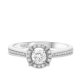 Photo of Cora 1 1/10 ct tw. Round Solitaire 14K White Gold [BT486WE-R038]