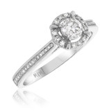 Photo of Cora 1 1/10 ct tw. Round Solitaire 14K White Gold [BT486WE-R038]