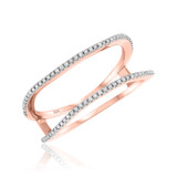 Photo of Charlotte 5/8 cttw Wedding Band Set 10K Rose Gold [BT473RL]