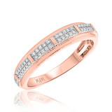 Photo of Charlotte 5/8 cttw Wedding Band Set 10K Rose Gold [BT473RM]