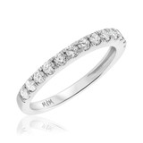 Photo of Sierra 1 1/7 cttw Wedding Band Set 10K White Gold [BT439WL]