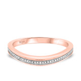 Photo of Amelia 1/4 cttw Wedding Band Set 14K Rose Gold [BT487RL]