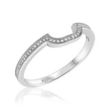 Photo of Poppy 3/8 cttw Wedding Band Set 10K White Gold [BT494WL]