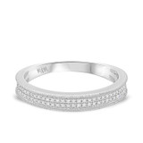 Photo of Poppy 3/8 cttw Wedding Band Set 10K White Gold [BT494WM]