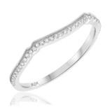 Photo of Gage 3/8 cttw Wedding Band Set 10K White Gold [BT207WL]