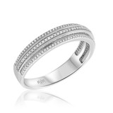 Photo of Louis 1/2 cttw Wedding Band Set 14K White Gold [BT498WM]