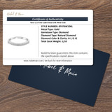 Zuberi 1/10 ct tw. Lab Grown Ladies Band 10K White Gold