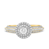 Photo of Malin 1 1/4 ct tw. Lab Grown Round Solitaire Engagement Ring 14K Yellow Gold [BT5866YE-C000]