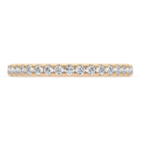 Photo of Valens 2 ct tw. Lab Grown Round Solitaire Bridal Set 14K Rose Gold [BT5875RL]
