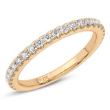 Photo of Valens 2 ct tw. Lab Grown Round Solitaire Bridal Set 14K Rose Gold [BT5875RL]