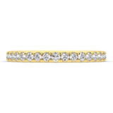 Photo of Ofu 1 1/2 ct tw. Lab Grown Round Solitaire Bridal Set 14K Yellow Gold [BT5872YL]