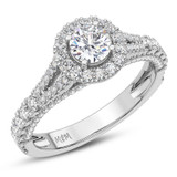 Photo of Maska 2 1/4 ct tw. Lab Grown Round Solitaire Bridal Set 14K White Gold [BT5877WE-L070]