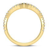 Photo of Aziel 1 1/2 ct tw. Lab Grown Round Solitaire Bridal Set 14K Yellow Gold [BT5874YL]