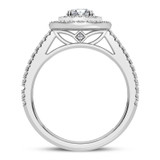 Photo of Gitta 4 1/4 ct tw. Lab Grown Round Solitaire Bridal Set 14K White Gold [BT5882WE-L090]