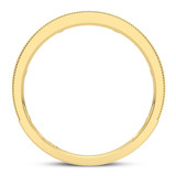 Photo of Zenevieva 4 ct tw. Lab Grown Princess Solitaire Bridal Set 14K Yellow Gold [BT5890YL]