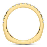 Photo of Floryn 3 7/8 ct tw. Lab Grown Round Solitaire Bridal Set 14K Yellow Gold [BT5898YL]