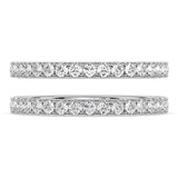 Photo of Ronika 1 3/8 ct tw. Lab Grown Ladies Band 14K White Gold [BT5888WL]