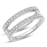 Photo of Ronika 1 3/8 ct tw. Lab Grown Ladies Band 14K White Gold [BT5888WL]