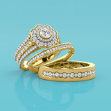 Photo of Briella 1/3 ct tw. Lab Grown Ladies Band 14K Yellow Gold [BT5901Y-L070]
