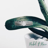 Photo of Kitana 4 ct tw. Lab Grown Round Solitaire Bridal Set 14K White Gold [BR5883W-L090]