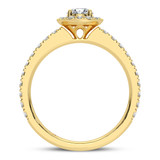 Photo of Ronika 1 1/2 ct tw. Lab Grown Round Solitaire Engagement Ring 14K Yellow Gold [BT5888YE-L070]