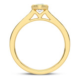 Photo of Cassia 1 3/4 ct tw. Lab Grown Round Solitaire Bridal Set 14K Yellow Gold [BT5896YE-L070]