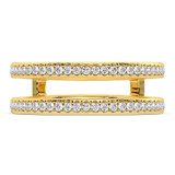 Photo of Nalda 3 1/2 ct tw. Lab Grown Emerald Solitaire Bridal Set 14K Yellow Gold [BT5891YL]