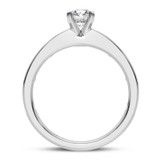 Photo of Jacinta 1 1/2 ct tw. Lab Grown Round Solitaire Bridal Set 14K White Gold [BT5895WE-L070]