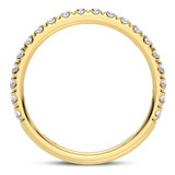 Photo of Matina 5 ct tw. Lab Grown Round Solitaire Bridal Set 14K Yellow Gold [BT5892YL]