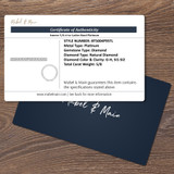 Nero 5/8 ct tw. Round Solitaire Ladies Band Platinum