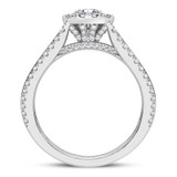 Photo of Chrissa 3 3/8 ct tw. Lab Grown Round Solitaire Bridal Set Platinum [BT5879PE-L070]
