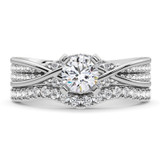 Photo of Onya 2 ct tw. Lab Grown Round Solitaire Bridal Set P95T Rose Gold [BR5880P-L090]