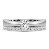 Photo of Ofu 1 1/2 ct tw. Lab Grown Round Solitaire Bridal Set Platinum [BR5872P-L070]