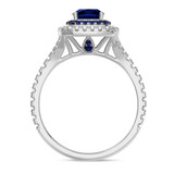 Photo of The Sweetheart Collection 2 1/4 ct tw. Cushion Sapphire Engagement Ring 14K White Gold [BT5059WE-C000]