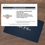 Shot Diva Collection Morganite 2 7/8 ct tw. Lab Grown Oval Solitaire Engagement Ring 14K Yellow Gold