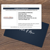 Shot Diva Collection Victorious 7/8 ct tw. Lab Grown Ladies Wedding Band 14K Rose Gold