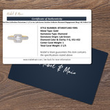 Shot Diva Collection Victorious 2 1/5 ct tw. Lab Grown Asscher Solitaire Diamond Engagement Ring 14K Yellow Gold