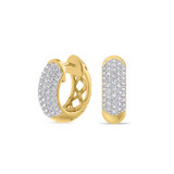 Photo of Shot Diva Collection Victorious Huggies 2/3 CT. T.W. Lab Grown Diamond Earring 14K Yellow Gold [CE5903Y]
