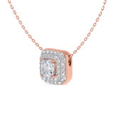 Photo of Shot Diva Collection Victorious 3/4 Carat T.W. Lab Grown Diamond Pendant 14K Rose Gold [SP5903R-Y045]