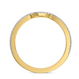 Photo of Shot Diva Collection Carter 1/4 ct tw. Lab Grown Ladies Band 14K Yellow Gold [BT5904YL]