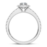 Photo of Ronika 2 7/8 CT. T.W. Round Solitaire Bridal Set 14K White Gold [BT5019WE-R070]
