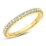 Photo of Amaya 3 Carat T.W. Round Solitaire Bridal Set 14K Yellow Gold [BT5010YL]
