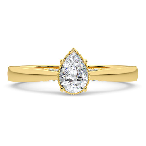 Photo of Hailey 1 ct tw. Pear Solitaire Engagement Ring 14K Yellow Gold