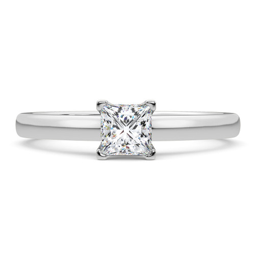 Photo of Trissa 1 ct tw. Princess Solitaire Engagement Ring 14K White Gold